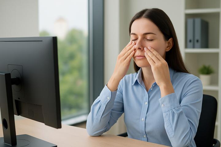 Pense à cligner des yeux souvent